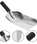 Stainless Steel Garden Hand Trowel Go To Transplanting And Soil Loosening Tool Small Square Shovel Lightweight Digging Tool With Ergonomic Grip