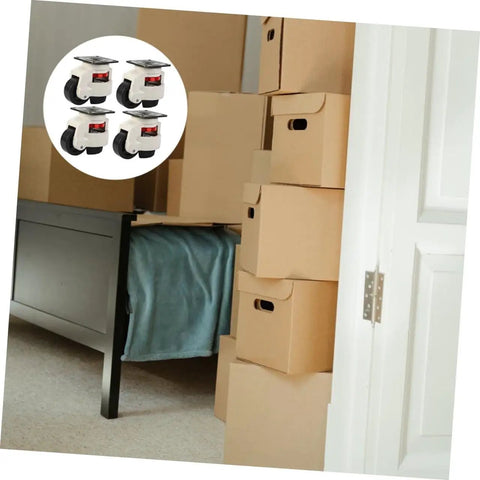 Heavy Duty GD-80F Leveling Casters With 500Kg Load Capacity, swivel workbench transport wheels on boxed furniture