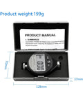 Dead Accurate Digital Shore Durometer Type A D C Hardness Tester Meter in case with product manual and LCD screen.