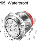 IP65 waterproof 19mm Stainless Steel Momentary Push Button Switch, Short Type, Waterproof 2 Pin SPST, Push And Hold On Release Off, Self Reset