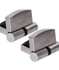 Stainless Steel Hydraulic Door Hinge Set For Right Opening Interior Doors 2 Pack 8.6 X 7.2 Cm Gravity Closing With Rubber Pad