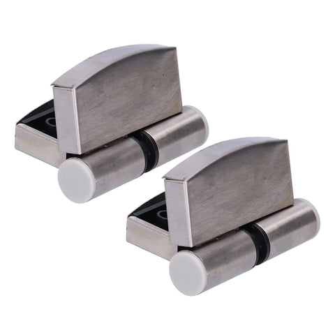 Stainless Steel Hydraulic Door Hinge Set For Right Opening Interior Doors 2 Pack 8.6 X 7.2 Cm Gravity Closing With Rubber Pad