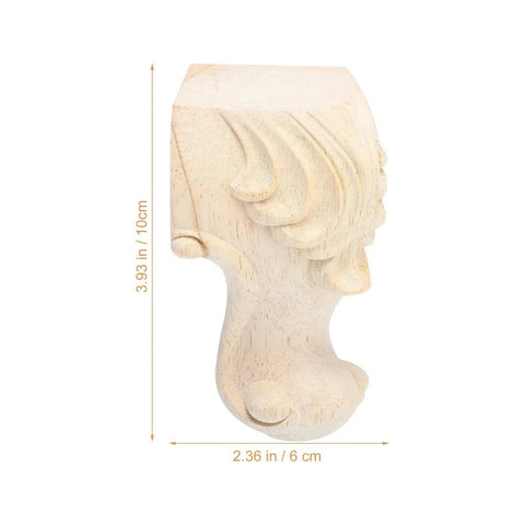 Solid Wood Carved Rose Furniture Legs Set For Sofa Table Bed Dresser Cabinets And Benches Easy Install Replacement Feet