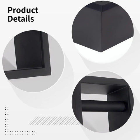 Close-up of Stainless Steel Coffee Grounds Box for Espresso Machines, highlighting black bar design with rubber bottomless features.