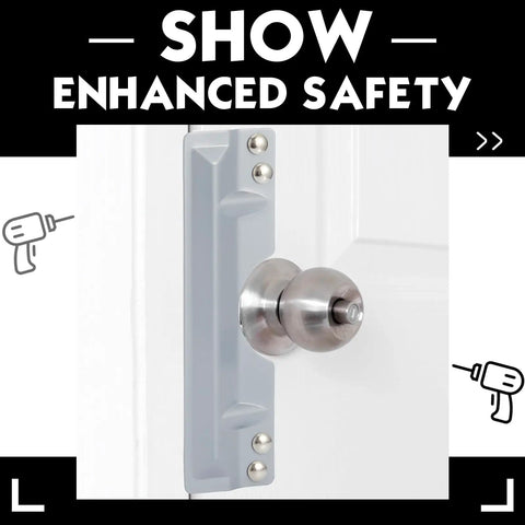 Heavy Duty Iron Latch Guard Plate Covers Tough As Nails Extra Long 11 Inch Steel Strike Plate Security Latch Protector Kit on door handle