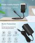 Go-To 5V 2A Power Adapter With 11 Interchangeable DC Plug Tips, Universal 100V 240V Input, Regulated Switching Supply, Smart Output 0.1A To 2A, 10W Max, Fits 5.5mm x 2.1mm And 2.5mm Plugs, Ideal For Cameras, Routers, And Speakers, black wall adapter with cable