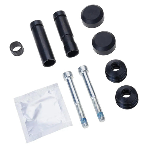 Ultimate Brake Caliper Slider Pins And Guide Bolts Service Kit For Bcf1499a Fits 2006-2018 Models Easy Install Restore Factory Braking Power, black seals and silver bolts