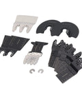 18 Piece Do It All Oscillating Multitool Blade Kit with High Carbon Steel Blades, universal fit, wood, plastic, drywall cutting