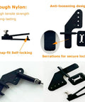 Dope RC Plane Upgrade Kit 30 Pcs showing nylon control horns with anti-loosening design and snap-fit self-locking features.
