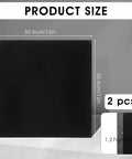 Two Piece Black HDPE Sheet Set 12 Inch By 12 Inch By One Half Inch Thick Workhorse Quality Durable High Density Polyethylene Plastic Sheets