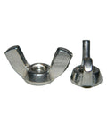 Top Tier Stainless Steel Wing Nuts Half Inch Twenty Fine Thread Two Fifty Pack Heavy Duty Fasteners showing two wing nuts.