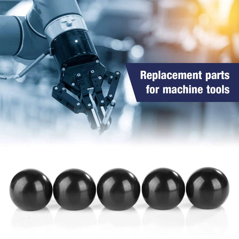 M8 Female Thread Ball Knob Set 5 Pack 32mm Diameter Polished Bakelite Round Machine Knobs for Handles and Tool Replacement
