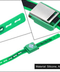 Cordless Anti Static Wrist Strap with Adjustable Silicone Bracelet, ESD Safe, Green, for Computer Electronics Repair, Material: Silicone, ABS