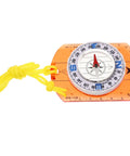 Orange Survival Compass With Lanyard For Hiking And Camping, Ultra Portable Lightweight Navigation Tool For Backpacking And Outdoor Adventures