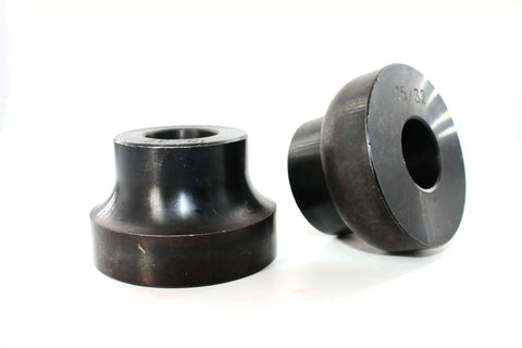 Anti Rust Standard Tank Bead Roller Dies Set For Automotive Sheet Metal 22mm Shaft Compatible, durable steel construction, two dies shown