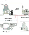 Heavy Duty Lower Door Hinge Front Left Driver Side Solid Bolt On Replacement For Dodge Ram 1500 2500 3500 Classic dimensions and design view