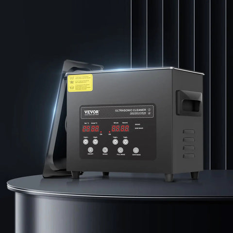 3 Liter Ultrasonic Cleaner Machine With Digital Screen And Integrated Heater, 40khz Straight Up Powerhouse on display.
