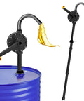 Heavy Duty 10 GPM Manual Drum Pump For Fast Liquid Transfer Across 15 To 55 Gallon Tanks Hardcore PPS Build pouring oil.