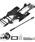 Carbon Fiber LCG RC Chassis Kit With Transmission And Drive Shaft For Axial SCX10 SCX10 II Capra 1.9 UTB And Other 1/10 Scale Crawler Builds Upgrades Included