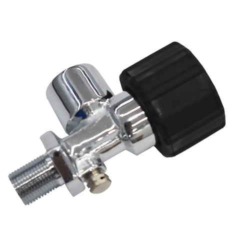 4500 PSI High Pressure Dive Tank Valve For PCP Paintball Fill Station With Stainless Steel Body M18x1.5 Thread G5/8 Outlet Sealing Ring