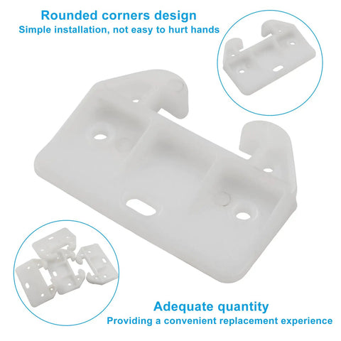 Heavy Duty Plastic Drawer Slides Center Mount Drawer Guides That Keep Your Furniture Locked Down And Prevent Tilting, rounded corners design.