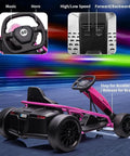 Ride On Go Kart For Kids With 24V 9Ah Battery Dual 300W Motors 8 MPH Fast Drifting Circuit Car Electric Ride On Toy