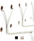 Stainless Steel Pegboard Hooks 50-Pack 1 Inch Long Will Not Fall Out Universal Fit For Any Pegboard Organize Tools Garage Kitchen Crafts Jewelry Retail Displays