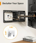 Hide Cables Like A Pro With This In-Wall Cable Management Kit For Wall Mounted TV And Speakers, conceals wires behind TV mount