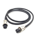 GX16 4 Pin Double Female Aviation Cordset For Marine And DIY Projects, 20AWG PVC Cable, 7A 125V, metal connectors, 1 meter length