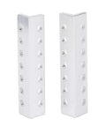 Aluminum L Shaped Beam Channel 12x12x64mm With 7 Holes Pair For Robot Building Kits DIY Robotics Projects Structural Aluminum Alloy For Strong Lightweight Builds, pair view