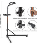 Ebike Repair Stand For Home Shop And Mechanics Heavy Duty Bike Workstand with height scale and stability foot caps