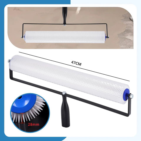 Pro Grade Self Leveling Concrete Tool Kit For Smooth Cement Floors With Spike Shoes And Roller Needle 13mm Durable PE