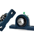 UCP206-20 Pillow Block Bearing Set Two Pack 1 1/4 Inch Bore Flange Mounted with Solid Cast Iron Base Self Alignment