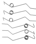 Upgrade Your Trash Can With 6 Pack High Tensile Fixoshee Torsion Springs For 100l Bins, Easy DIY Lid Return Kit To Stop Sagging And Restore Smooth Function Fast, black steel