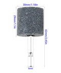 Ten Piece 30mm Aluminum Oxide Mounted Grinding Stones With One Quarter Inch Hex Shank For Electric Rotary Tools Drill Grinder Built Tough Wear Resistant Bits Great For Metal Wood And Plastic Finishing