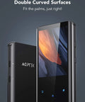64GB Bluetooth MP3 Player With A19 2.4 Inch Curved Screen shown with dual curved surfaces design