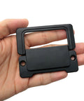 4 Pack Black Drawer Pull Handles 3 Inch Hidden Recessed Ring Style Cabinet Door Grips With Screws