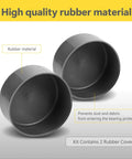 Gray 2 Pack Trailer Dust Covers 1.98 in Rubber Wheel Protectors for Cars Trailers Trucks RVs Universal Replacement Seal