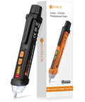 Voltage Tester 12 To 1000V AC Electric Pen With LED Flashlight Non Contact Detection For DIY Home Projects And Go To Pro Electric Work Built In Live Wire Alarm And Easy Audible Alerts, black with box