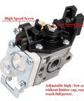 Close-up of carburetor from Carburetor And Air Cleaner Case Tune Up Kit For Echo Trimmer That Keeps Your SRM 225 Running Smooth