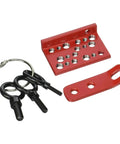 Pro Grade Car Body Repair Pull Handle Kit with 3 inch metal offset hinge plate and metric eye bolts 6mm 8mm 10mm