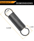 17713 Extension Spring For Commercial Ovens Heavy Duty Door Return Spring dimensions 6.5in length, 1.5in width