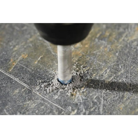 Image of Natural Stone Tile Drill Set Four Piece With Multigrind Head for faster drilling in hard materials, drilling into tile surface.