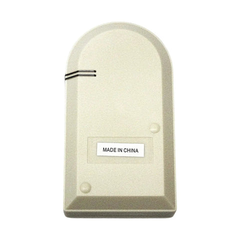High Octane Electronic Water Leak Alarm in beige plastic, designed for basements, sinks, water heaters, and sump pumps.