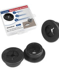 7/8 Inch Cable Grommet Set 9 Pack Flexible Rubber Hole Covers 22mm Fits 0.87 Inch Holes For Home Theater Cabinets And Power Strips Routing Black
