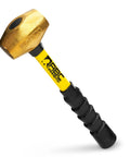 Brass Hammer 14 Inch 4 Lb Non Sparking Hammer With Fiberglass Handle And Double Faced Head USA Made Heavy Duty Mallet