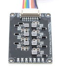 Close-up of 8S 24V 25.6V LiFePO4 Battery BMS Active Balancer Board 1.2A with multiple components for electric skateboard use.