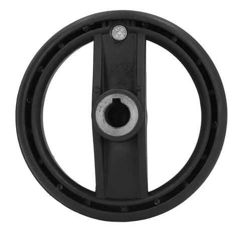 3.9 Inch Two Spoke Hand Wheel With Folding Revolving Handle For Milling Machines And Lathes Black Finish 12mm Center Bore Diameter