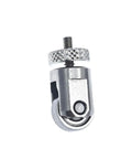 Roller Contact Point For Dial Indicator And Depth Gauge Tool, 10mm Diameter Wheel, M2.5 threaded shank and nut, silver metal