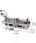 Built Tough Automatic Bottle Filler Slick Liquid Dispensing Machine With Heavy Duty Stainless Steel Frame and pneumatic drive.